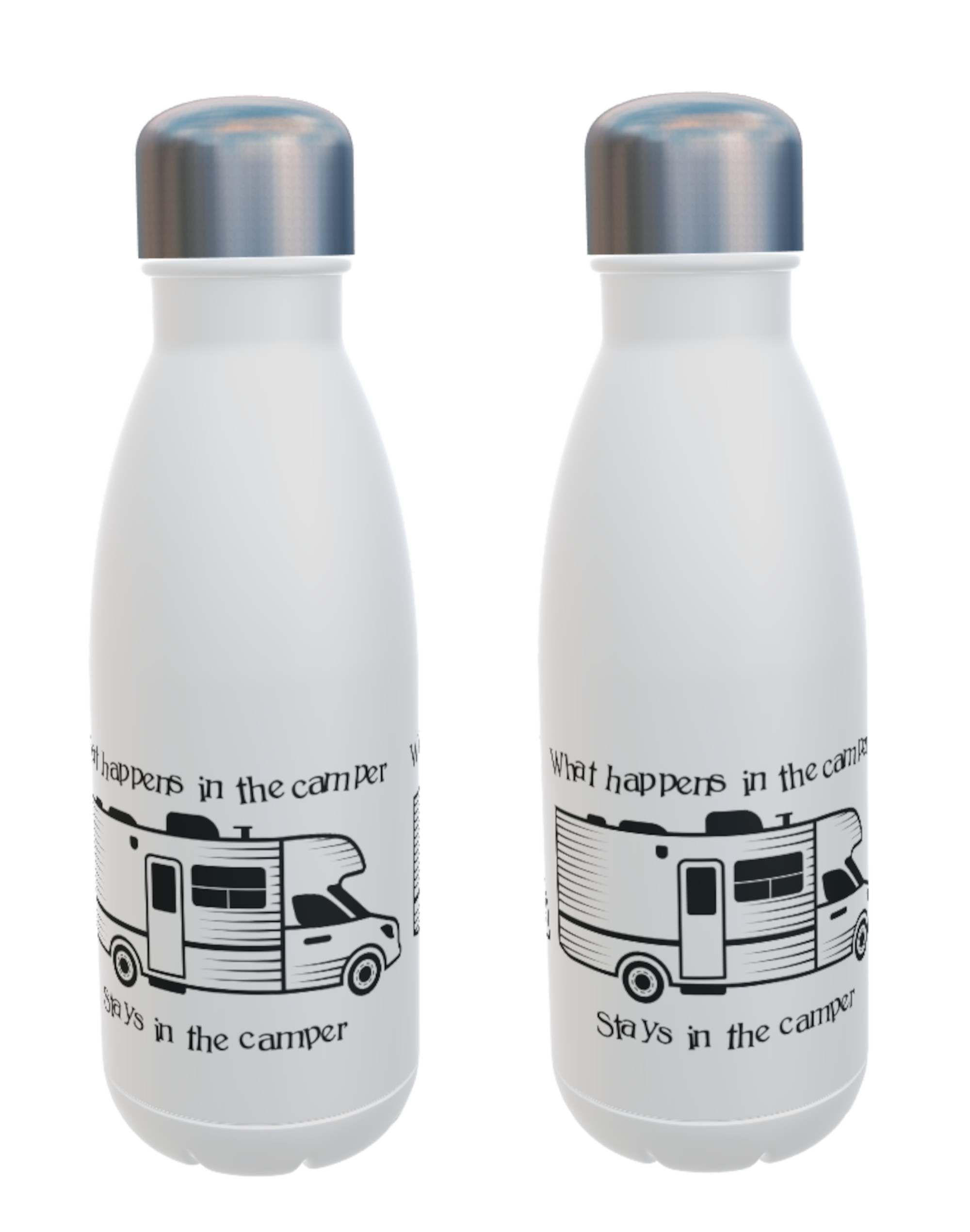 Motorhome Drinks Bottle - What Happens In The Camper ... - Click Image to Close